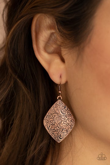 Earrings FLAUNTABLE FLORALS - COPPER E245