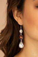 Load image into Gallery viewer, Earrings Unpredictable Shimmer - Brown E2336 PEARL