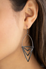 Load image into Gallery viewer, Earrings Proceed With Caution - Black E2021