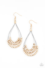 Load image into Gallery viewer, Earrings Off The Blocks Shimmer - Gold E394