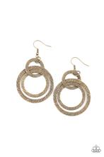 Load image into Gallery viewer, Earrings Distractingly Dizzy - Brass E285
