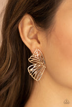 Load image into Gallery viewer, Earrings Butterfly Frills - Gold E2311