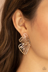 Earrings Butterfly Frills - Gold E2311