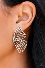 Load image into Gallery viewer, Earrings Butterfly Frills - Silver E2492