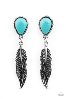 Earrings Totally Tran-QUILL - Blue E91