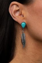 Load image into Gallery viewer, Earrings Totally Tran-QUILL - Blue E91