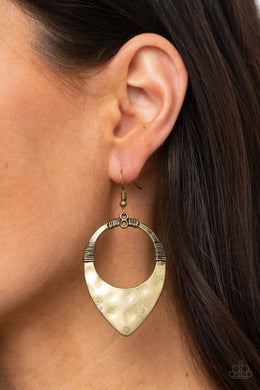 Earrings Instinctively Industrial - Brass E271