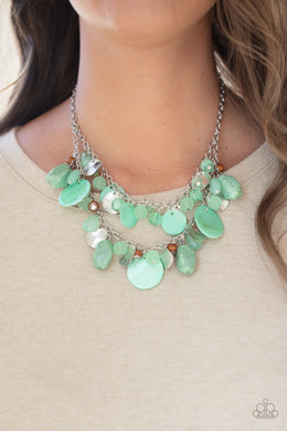 Necklace Spring Goddess - Green N335