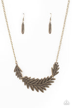 Load image into Gallery viewer, Necklace Queen of the QUILL - Brass N299