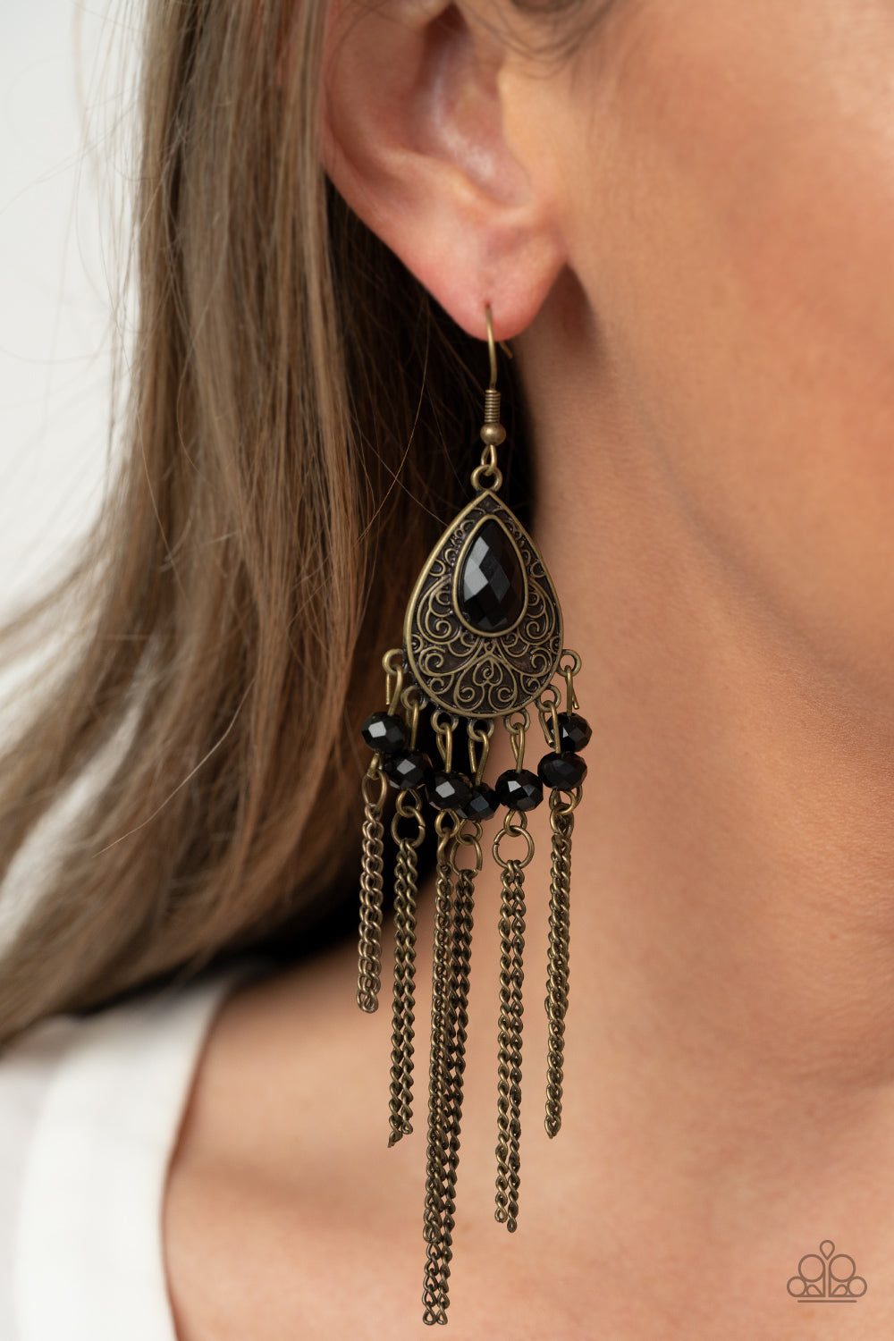 Earrings Floating on HEIR - Brass E275