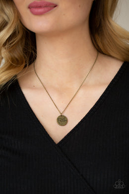 Necklaces Choose Faith - Brass
