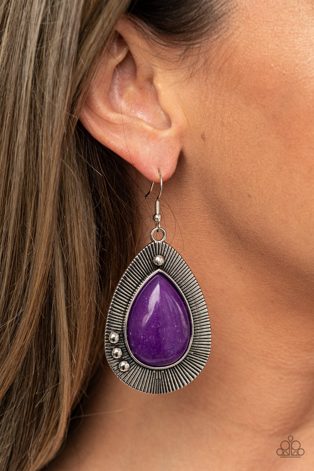 Earrings Western Fantasy - Purple E124