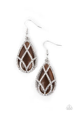 Load image into Gallery viewer, Earrings Crawling With Couture - Brown E319