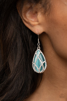Earrings Crawling With Couture - Blue E319