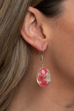 Earrings Encased Enchantment - Pink