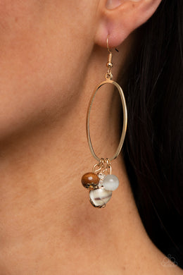 Earrings Golden Grotto - White