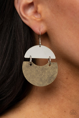 Earrings Watching The Sunrise - Brass FINAL