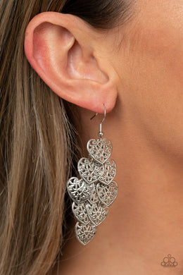 Earrings Shimmery Soulmates - Silver E472