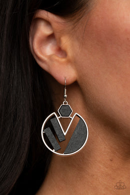 Earrings Petrified Posh - Black E2100