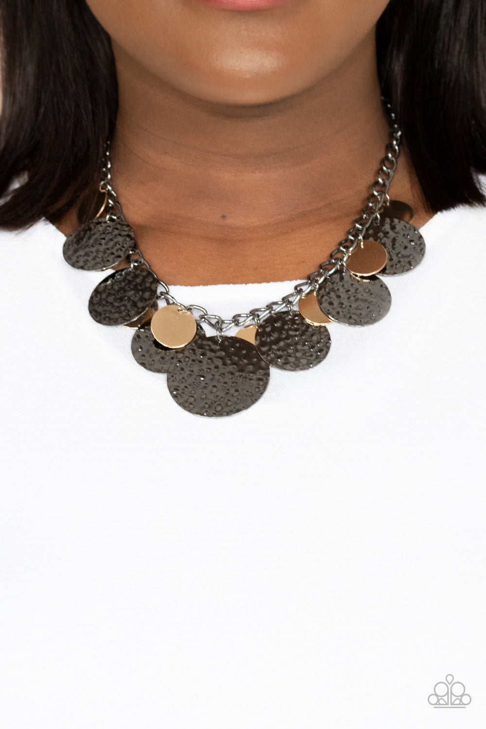 Necklace Industrial Grade Glamour - Multi Gunmetal