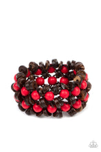 Load image into Gallery viewer, Bracelets Tahiti Tourist - Red B73
