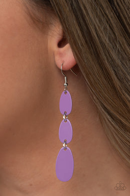 Earrings Rainbow Drops - Purple E125