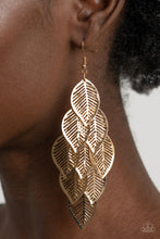 Load image into Gallery viewer, Earrings Limitlessly Leafy - Gold E378