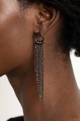 Earrings Divinely Dipping - Black E2060