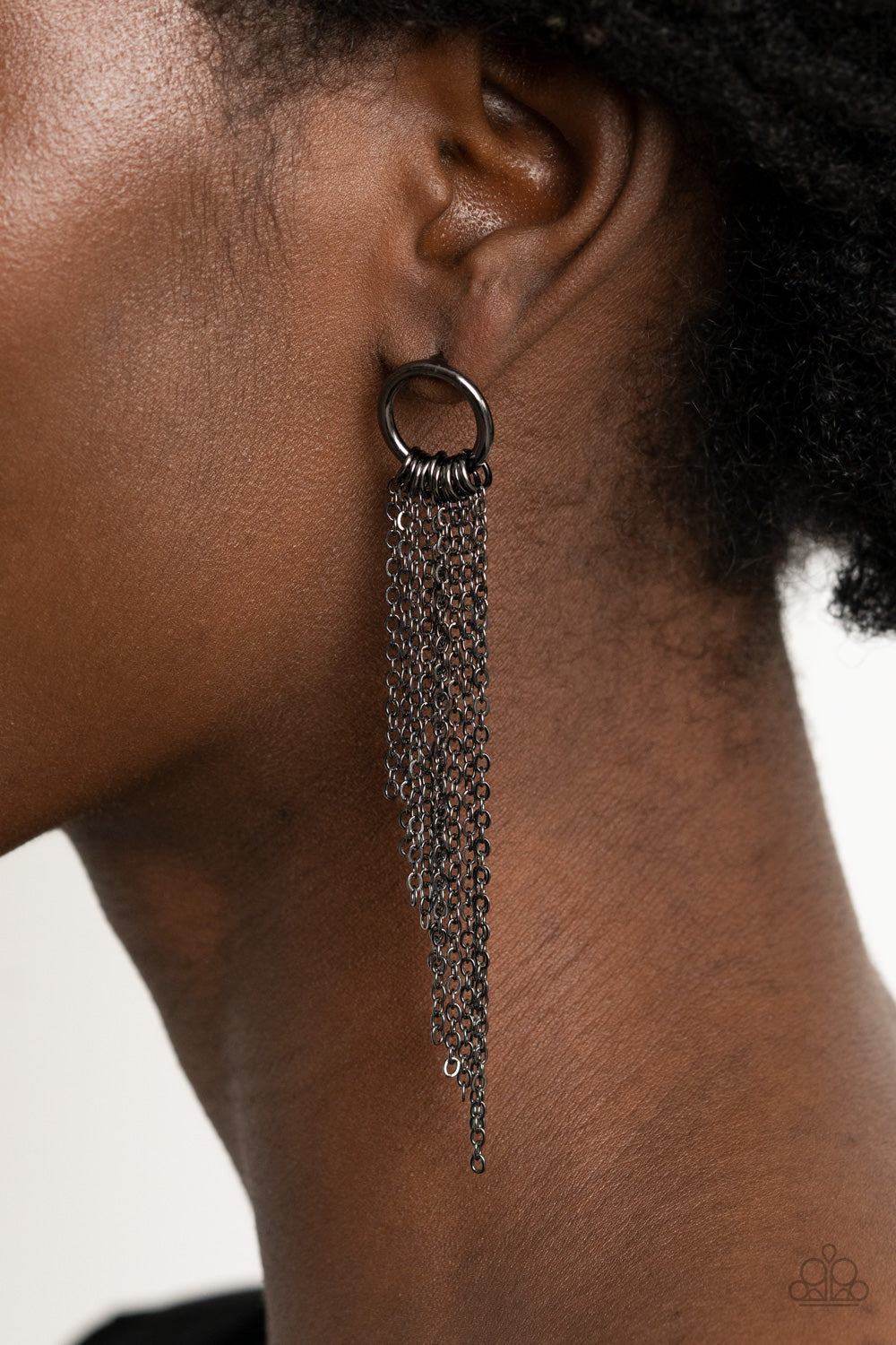 Earrings Divinely Dipping - Black E2060