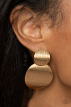 Load image into Gallery viewer, Earrings Here Today, GONG Tomorrow - Gold E2366