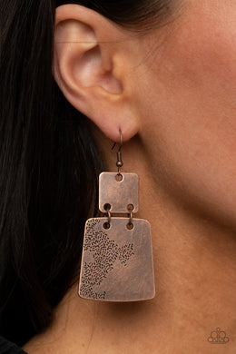Earrings Tagging Along - Copper E350