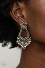 Load image into Gallery viewer, Earrings Summery Gardens - Brown ♥ Clip-On H2