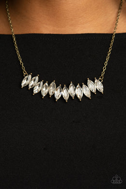 Necklace Icy Intensity - Brass