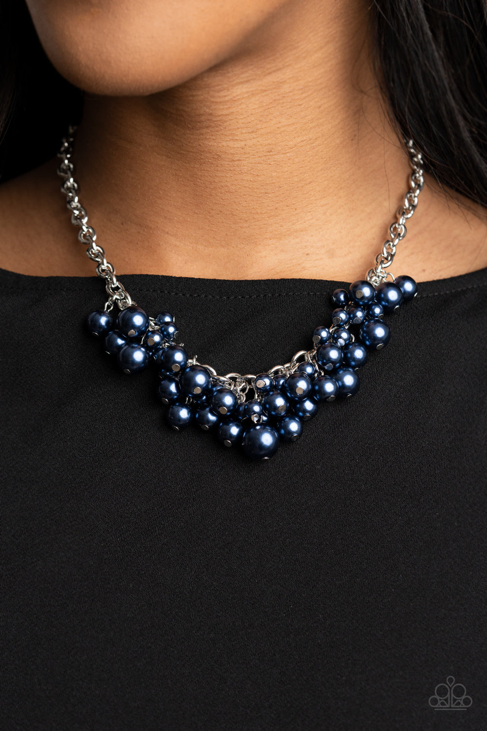 Necklace Down For The COUNTESS - Blue N352
