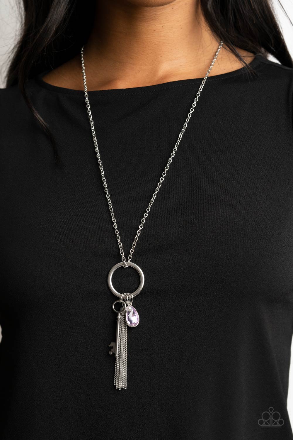Necklace Unlock Your Sparkle - Purple N2031