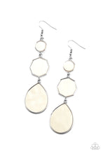 Load image into Gallery viewer, Earrings PROGRESSIVELY POSH White E199