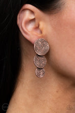 Load image into Gallery viewer, Earrings Ancient Antiquity - Copper CLIP ON S3