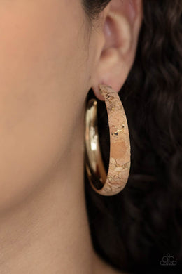 Earrings A CORK In The Road - Gold