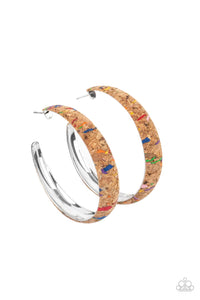 Earrings A CORK In The Road - Multi E2464