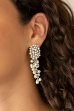 Load image into Gallery viewer, Earrings Fabulously Flattering - White E2333