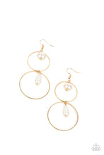 Load image into Gallery viewer, Earrings Cultured in Couture - Gold E426 PEARL
