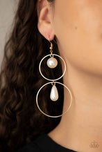 Load image into Gallery viewer, Earrings Cultured in Couture - Gold E426 PEARL