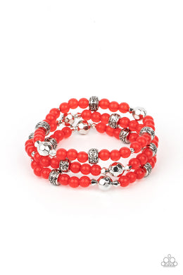 Bracelets Here to STAYCATION - Red B2097