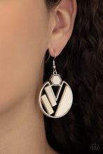 Load image into Gallery viewer, Earrings Petrified Posh - White E203
