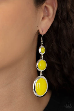 Earrings Retro Reality - Yellow E019