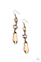 Load image into Gallery viewer, Earrings Sophisticated Smolder - Brass E2275