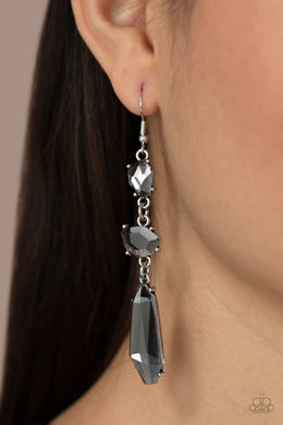 Earrings Sophisticated Smolder - Silver E539