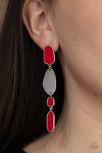 Load image into Gallery viewer, Earrings Deco By Design - Red E233