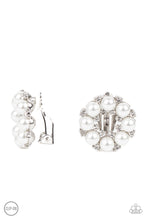 Load image into Gallery viewer, Earrings Roundabout Ritz - White Clip Ons