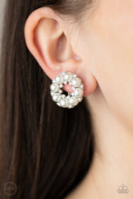 Load image into Gallery viewer, Earrings Roundabout Ritz - White Clip Ons